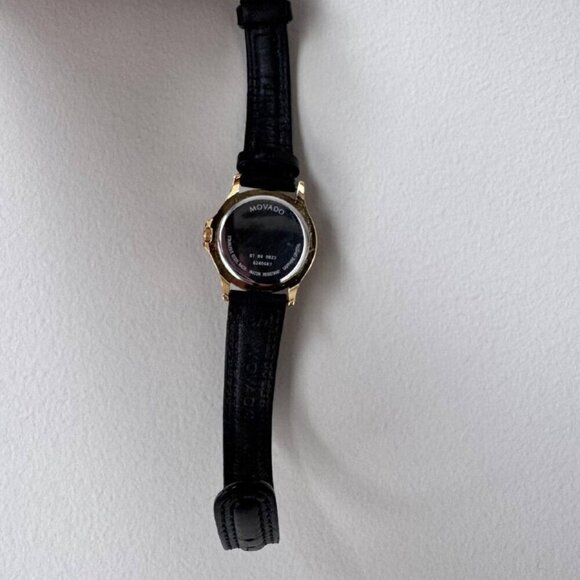 MOVADO Authentic Vintage Women’s Classic Museum Watch in Black/Gold & BRAND NEW main image 6